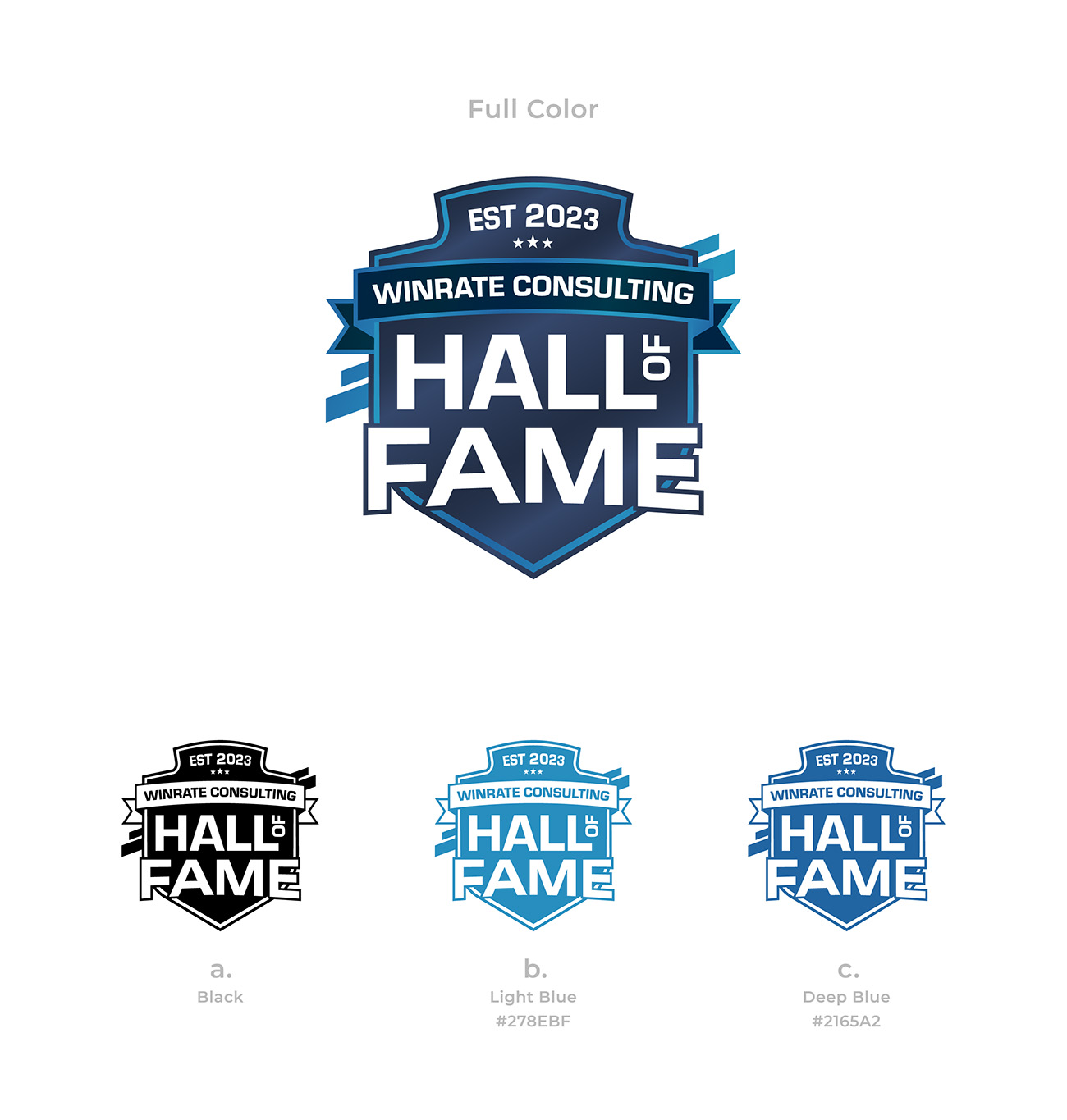 Sample list for Hall of Fame logo